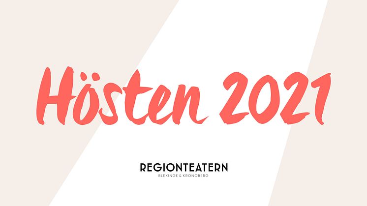Presskonferens höstens utbud 2021 från Regionteatern Blekinge Kronoberg