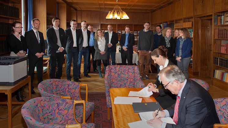Underskrivelse af ESCO-aftale på Frederiksebrg Rådhus - ESCO teamet