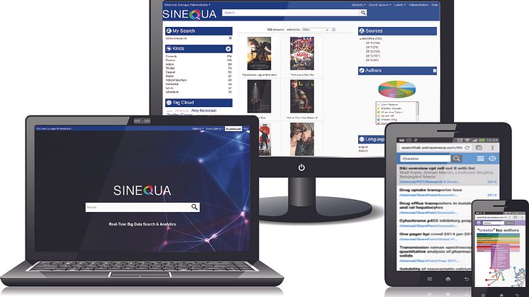 Die Sinequa-Software analysiert Inhalte und Nutzerverhalten mittels maschinellen Lernens. Abb. Sinequa