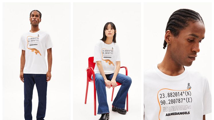 ARMEDANGELS x Steffen Kraft entwerfen Donation T-Shirt zur Fashion Revolution Week 2023