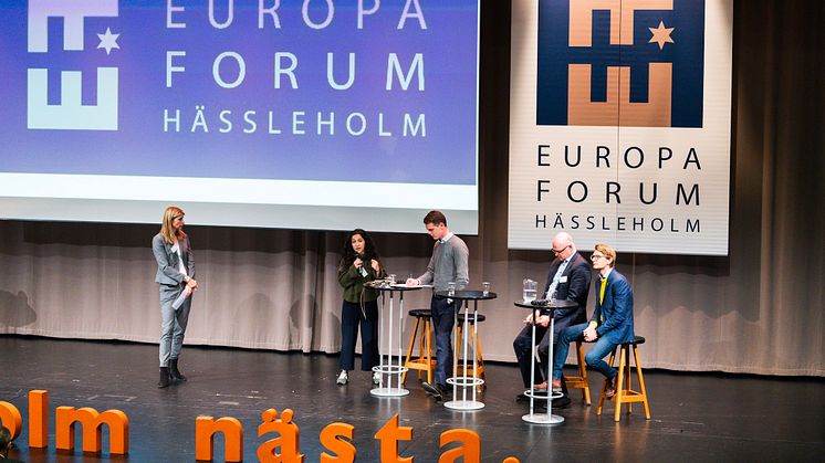 Panelsamtal under Europaforum Hässleholm 2019. Foto: fotografdaniel.se