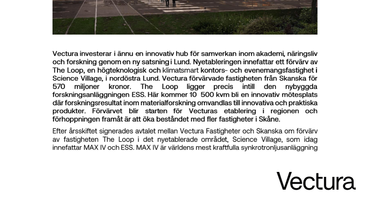 Pressmeddelande_Vectura forvarvar The Loop i Lund.pdf