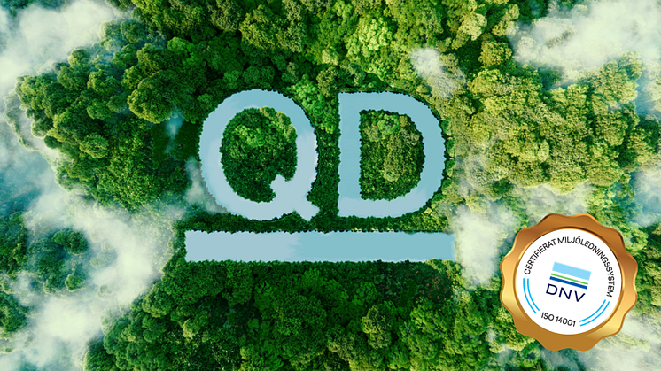 QD certifierar sig enligt ISO 14001