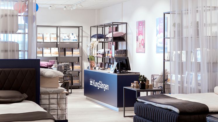 Butiken kommer att byggas enligt kedjans nya butikskoncept med en inspirerande förbutik och en lugn, avskild miljö för sängutprovning.