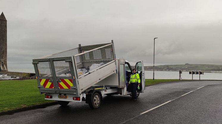 Working in collaboration with Diamond Trucks, Council Officers will test-drive the fully electric Renault Master 3.5 tonne tipper vehicle at its waste depots in Ballymena, Larne and Carrickfergus.