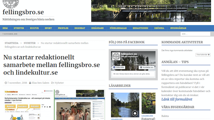 ​lindekultur.se i redaktionellt samarbete med fellingsbro.se