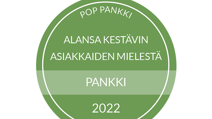 EPSI Kestävyysindeksi mitali Pankki ja rahoitus 2022