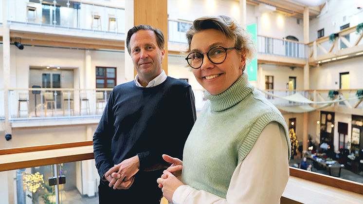 Mona Sundin och Mikael Aamisepp ser stora möjligheter att ta Västernorrland ut i världen genom samarbetet med IASP.