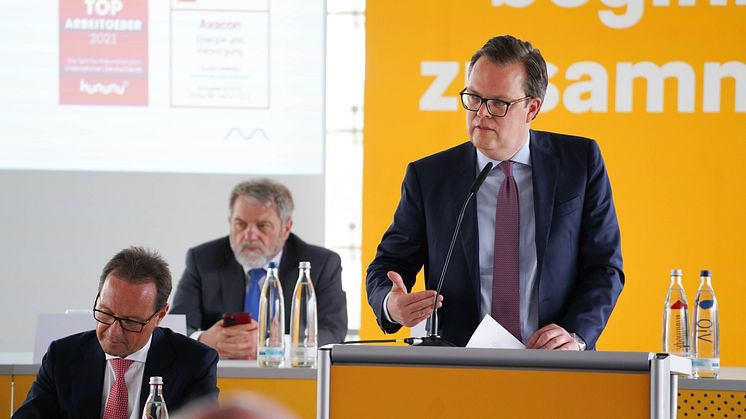 CEO und Finanzvorstand Marten Bunnemann bei der Hauptversammlung 2022 der Avacon AG