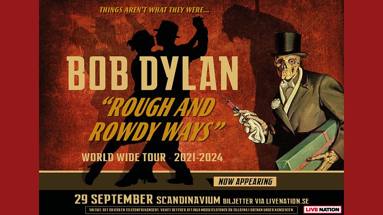 Bob Dylan till Scandinavium i september
