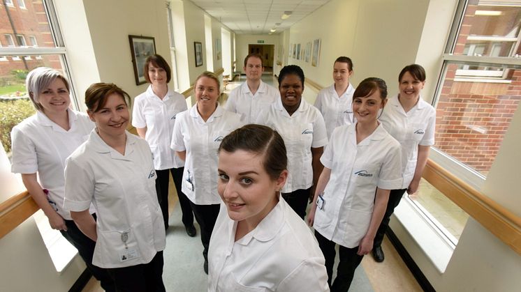 The first students enrolled on the Northumbria University and Northumbria Healthcare NHS Trust partnership