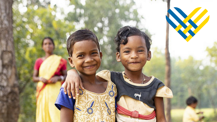 Barn i Indien. 