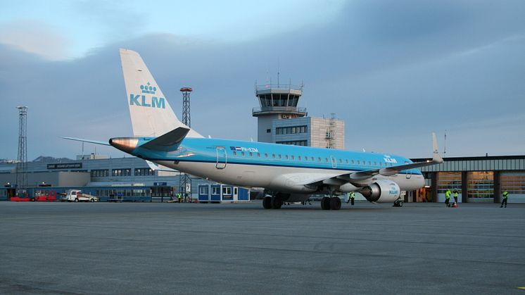 KLM aircraft at AES