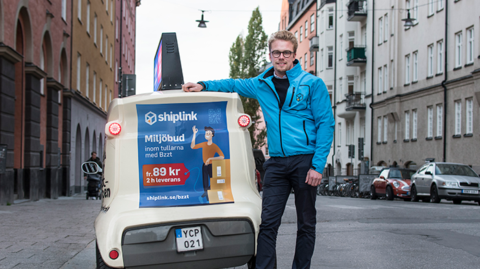 Shiplink erbjuder miljöbud tillsammans med Bzzt i Stockholms innerstad