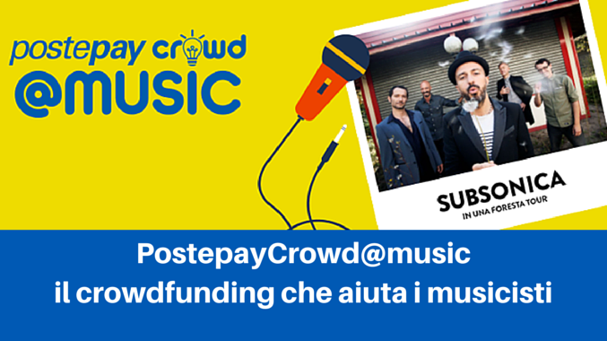 Con PostepayCrowd@Music Poste Italiane in collaborazione con Visa sostiene i progetti musicali e lancia un concorso tra band che mette in palio il palco del PostePay Rock in Roma
