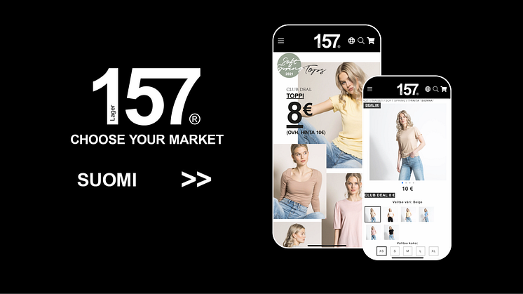 Ökning med 200% i e-handeln när Lager 157 öppnar fysisk butik i Finland