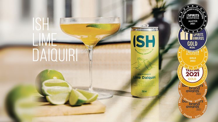 Svalka dig med ISH prisbelönta alkoholfria Lime Daiquiri i sommar – succén är tillbaka på Systembolaget 1 juni