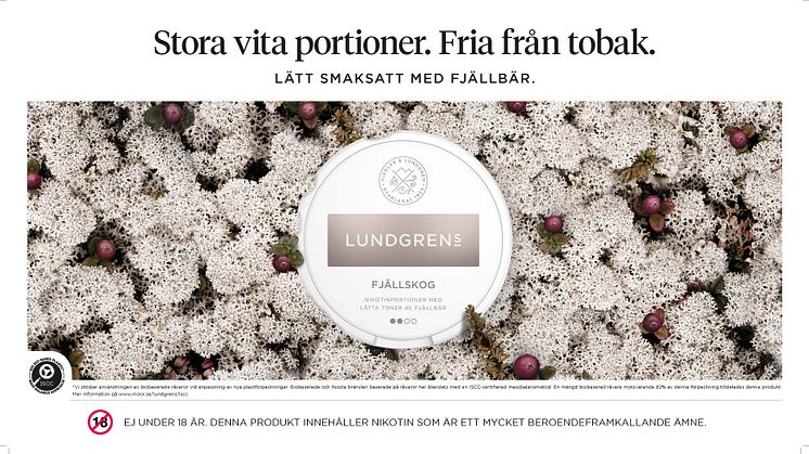 Nu lanserar Lundgrens nästa vita portion – med toner av fjällbär