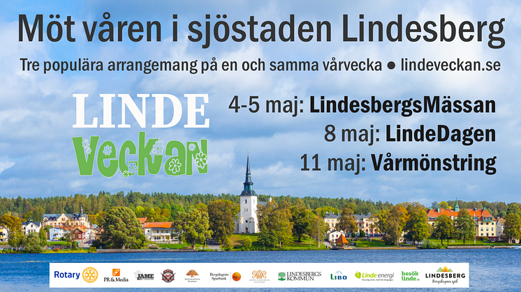 ​LindeVeckan 4-11 maj: Möt våren i sjöstaden Lindesberg