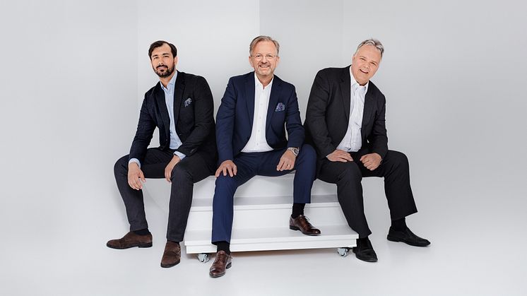 Pensures grundare: Ervin Fazlic,  Mikael Claesson och Lars-Ola Hahlin