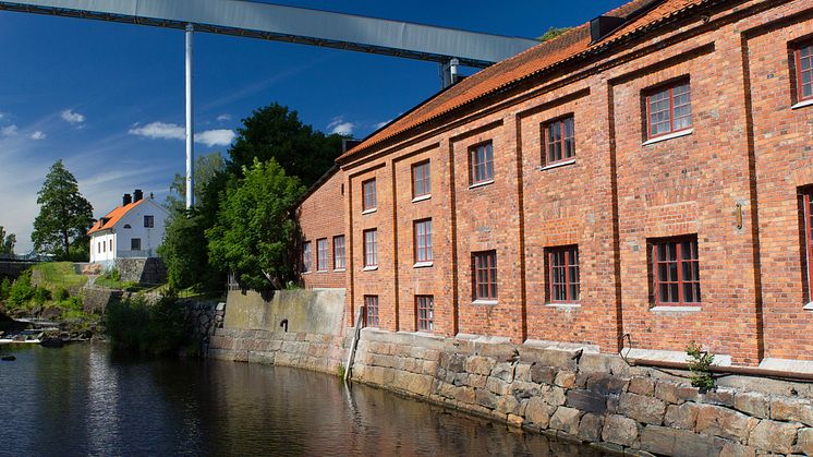 Frövifors Pappersbruksmuseum grundades 1984 och är inrymt i brukets ursprungsmiljö. Foto: Nicklas Tolonen
