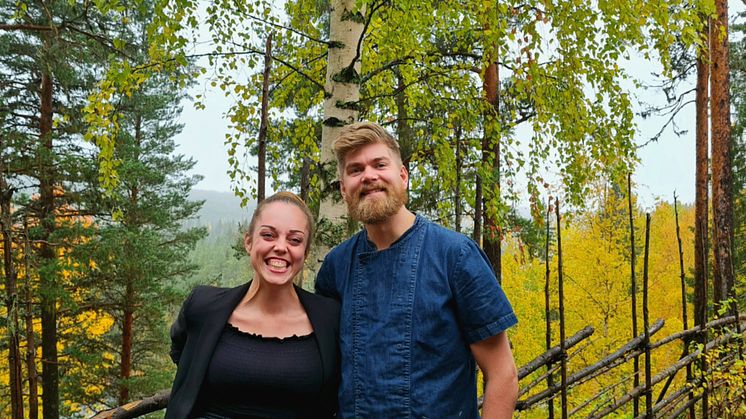 Emma Wåhlstedt och Freddy Holmgren, ägarna av restaurangen Wild River