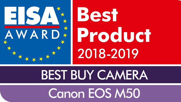 EISA Best Buy camera 2018-2019: Canon EOS M50 