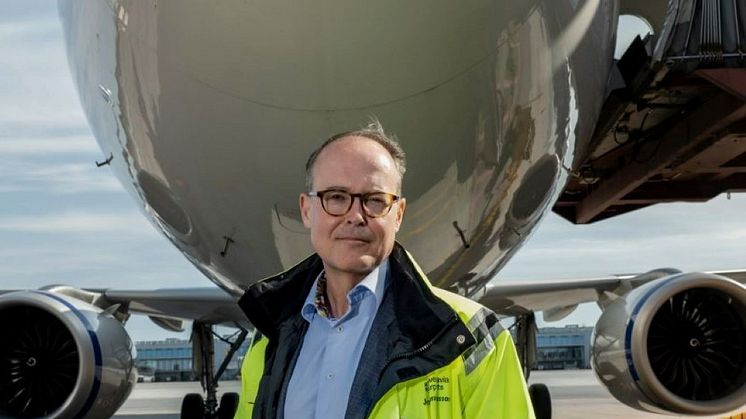 Jonas Abrahamsson, Swedavias VD och koncernchef, på Stockholm Arlanda Airport. Foto: Swedavia