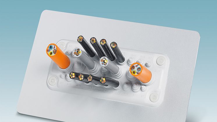 Cable entry system for quick mounting of non-assembled cables