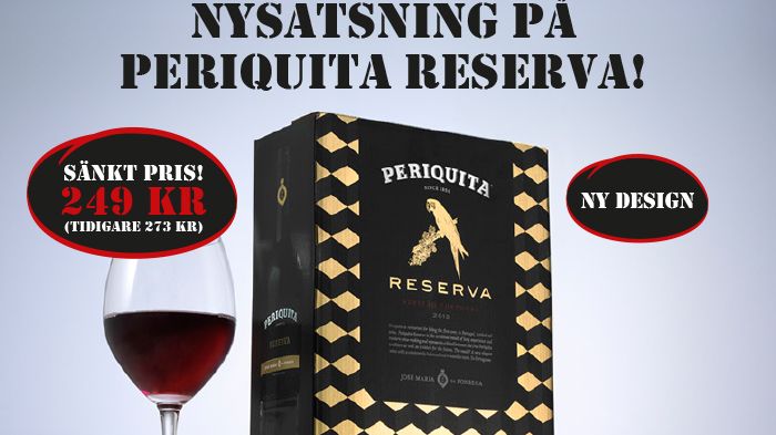 Periquita Reserva - samma höga kvalitet till nytt lägre pris!