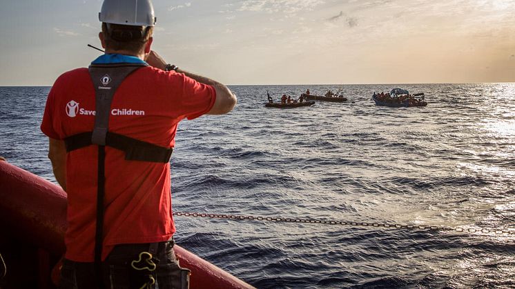 Rädda Barnen är redo för en räddningsinsats på Medelhavet. September 2016