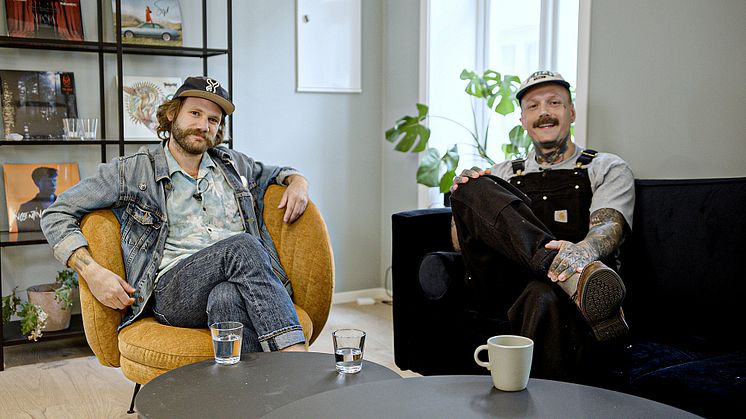 Vidar Landa og Marvin Nygaard fra Kvelertak deltar i videoserien til Music Norway. Foto: Stian Andreassen, Sesong 1