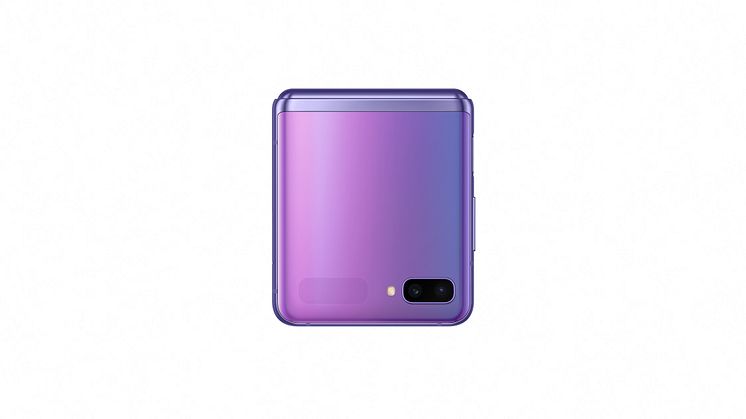 Samsung Galaxy Z Flip_closed front_purple mirror
