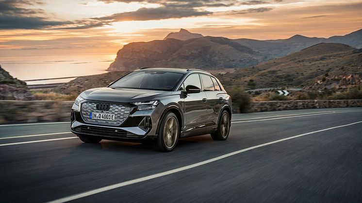 Eldrivna Q4 e-tron ökade med 96 % och toppar försäljningen i Audi-programmet.