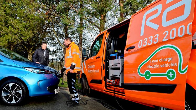 RAC develops UK’s first lightweight charger to deliver a  ‘journey-saving’ boost to electric vehicles
