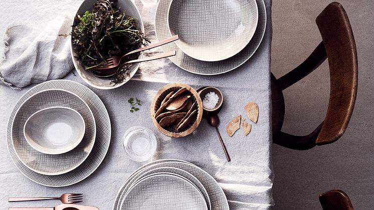 Timeless, pure, simply beautiful: the new colour variation "Mesh Mountain" from Rosenthal.