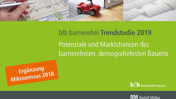 „bfb barrierefrei bauen“ hat die Ergebnisse der Mikrozensus grafisch aufbereitet und als Ergänzung zur bestehenden „bfb barrierefrei Trendstudie 2019“ veröffentlicht. 