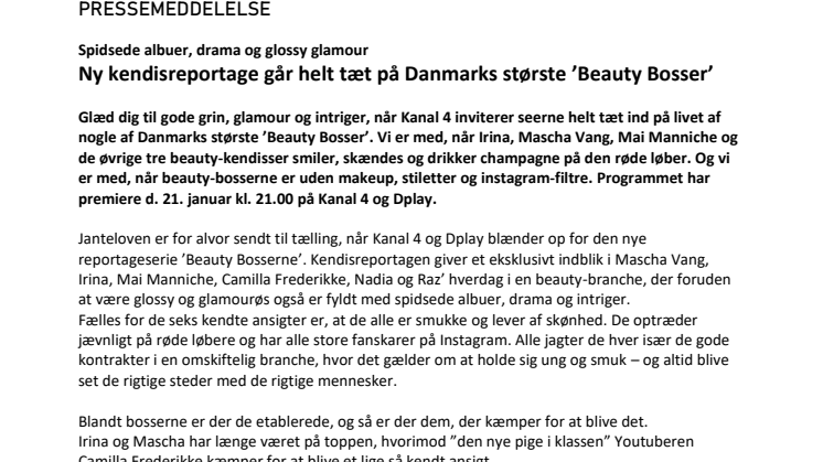 Ny kendisreportage går helt tæt på Danmarks største ’Beauty Bosser’