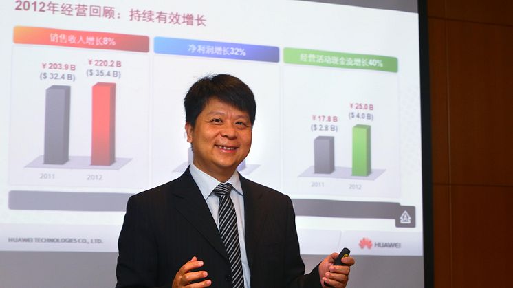 Huawei rapporterar fortsatt tillväxt 