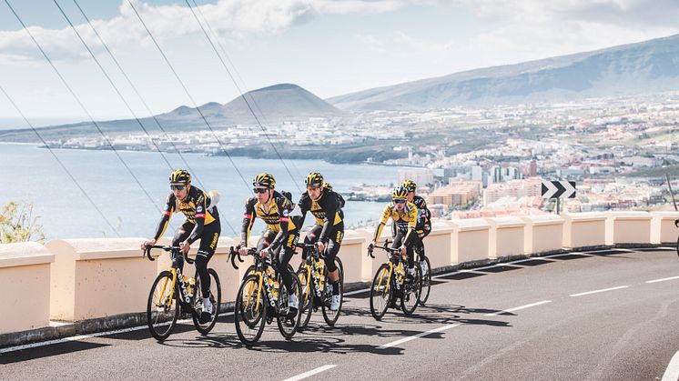 Team Jumbo-Visma, det bästa cykellaget 2020, har valt Teneriffa för sin höghöjdsträning. Foto: Canary Island Tourism