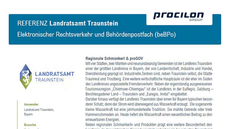 Neue Referenz: Landratsamt Traunstein