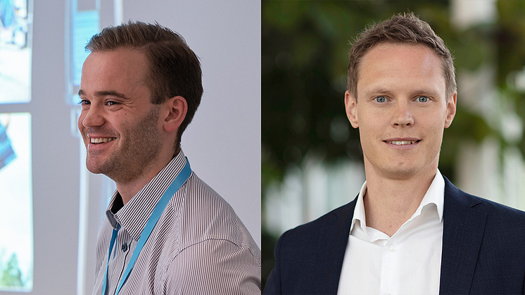 Martin Björnmalm och Erik Josefsson föreläste om digitalisering och 5G på Industri & Framtid 2019.
