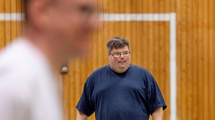 Skellefteå parasportförenings Leif Andersson hoppas på många lag i sin klass. Foto: Patrick Degerman