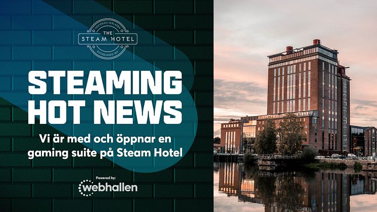 Webhallen lanserar gaming suite tillsammans med Steam Hotel