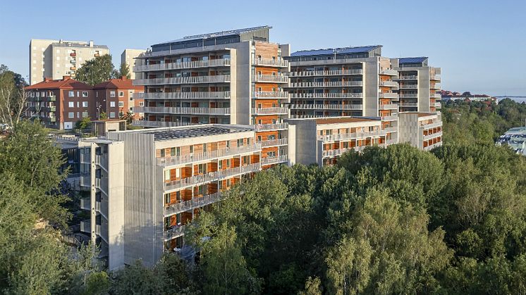 Brf Viva med sammanlagt 132 lägenheter. Foto: Ulf Celander