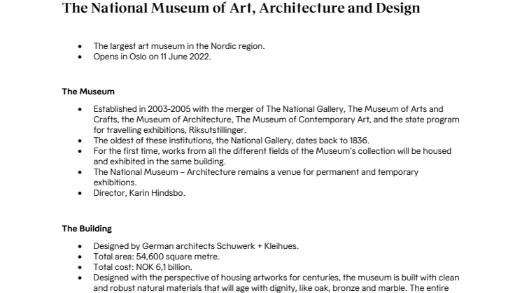 Facts about the National Museum of Norway.pdf