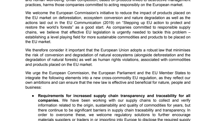 Statement of support from businesses for an effective EU law to halt the trade in commodities and products linked to deforestation and conversion.pdf