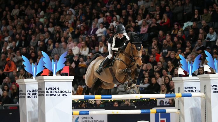 Malin Baryard Johnsson, ridande sportchef för Sweden International Horse Show. Foto: Roland Thunholm
