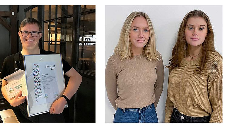 Johan Rahm, Liv Johansson och Hilma Wikström är mottagare av 2021-års UPP-pris