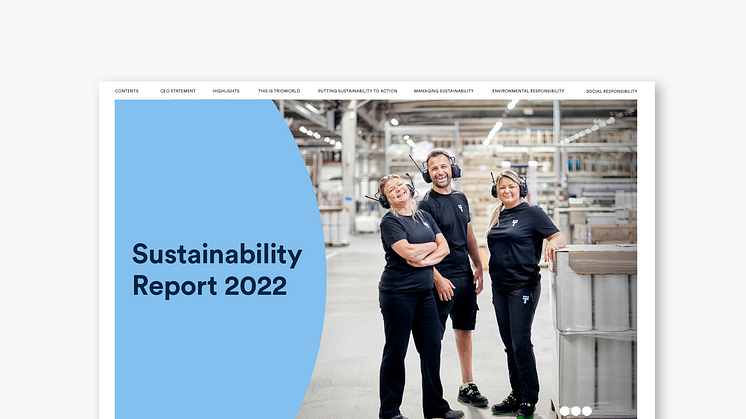 Major steps taken on the journey towards circularity  - Trioworld publishes its Sustainability Report 2022